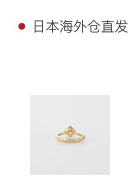 日本直邮日潮 agete 阿卡朵＜8月诞生石＞K10橄榄石婴儿戒指绿色