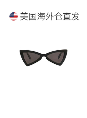 自营saint laurent猫眼框架回收醋酸纤维太阳眼镜-黑色 美国奥莱