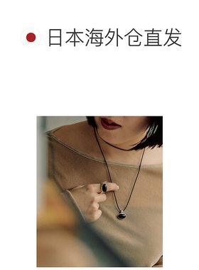 日本直邮ear PAPILLONNER 女士 uchida联名 紫龙晶银标椭圆吊坠项