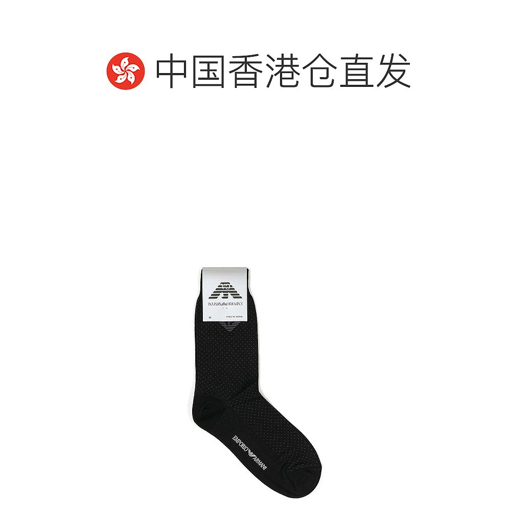 香港直邮EMPORIO ARMANI 女士黑色时尚袜子 303002-4A449-00020 - 图1