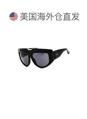 自营Max Mara女士MM0083 57mm太阳镜-黑色 美国奥莱直发