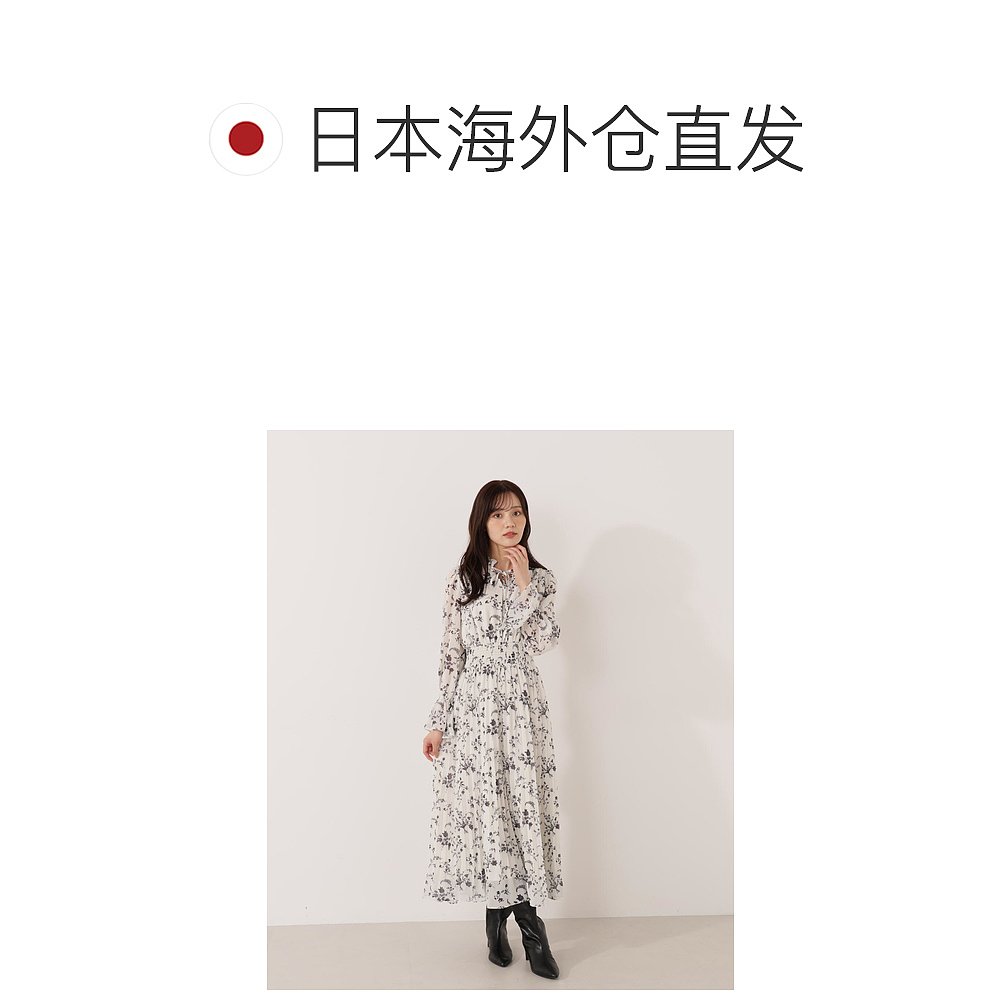 1h可退 日本直邮PROPORTION BODY DRESSING 女装 花柄雪纺连衣裙 - 图1