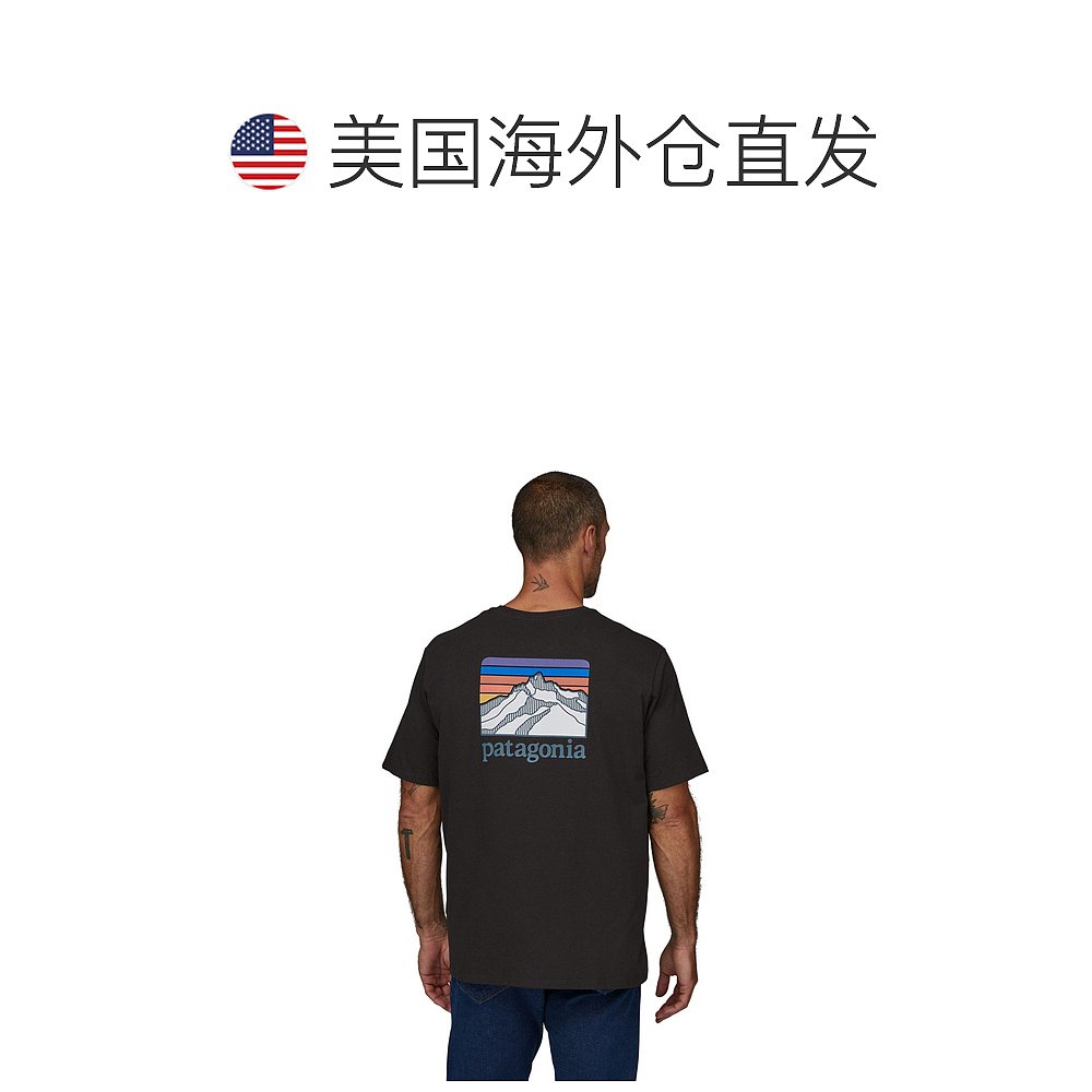 美国直邮Patagonia Line Logo Ridge Pocket Responsibili-Tee T - 图1