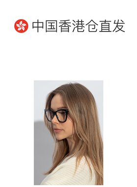 1h可退 香港直邮TOM FORD 女士眼镜 FT5971B001 CO 黑色 徽标平光