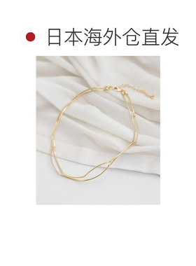 1h可退 日本直邮ANE MONE 女士 波浪双层项链 E1580019N