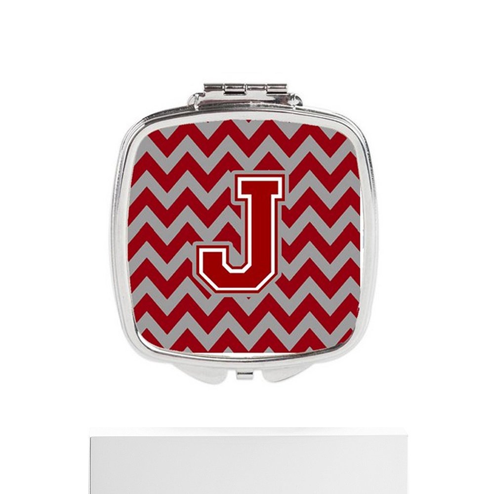 Carolines Treasures CJ1049-JSCM Letter J Chevron Maroon& Wh-图3