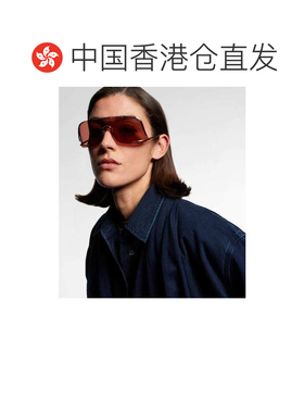 1h可退 香港直邮LOEWE 罗意威 女士 徽标防护罩太阳眼镜