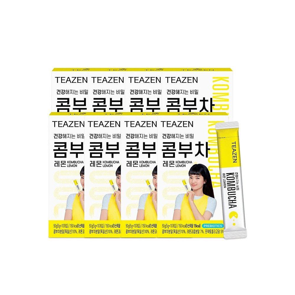韩国直邮TEAZEN康普茶柠檬味人气口味休闲实惠装健康饮品 40包,淘宝优惠券,粉丝福利购,淘宝优惠卷