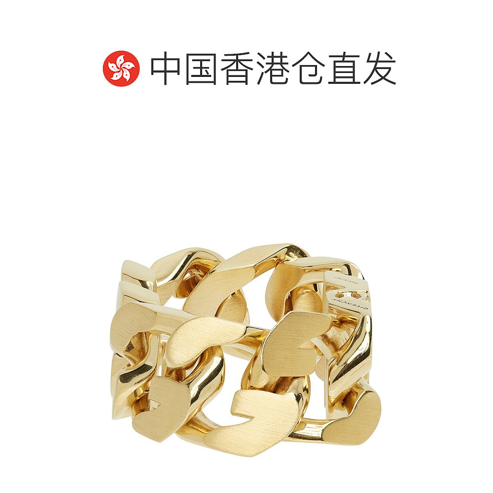 香港直邮潮奢 Givenchy纪梵希男士金色中号 G Chain手链 BN20-图1