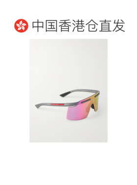 1h可退 美国直邮Prada 普拉达 女士 Linea Rossa 方形框醋纤太阳