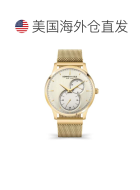 自营Kenneth Cole Men's Classic 43mm Quartz Watch - champagne