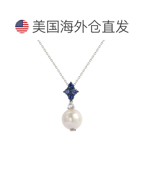 自营Suzy Levian 纯银珍珠和蓝宝石簇状吊坠 - 蓝色 美国奥莱直发