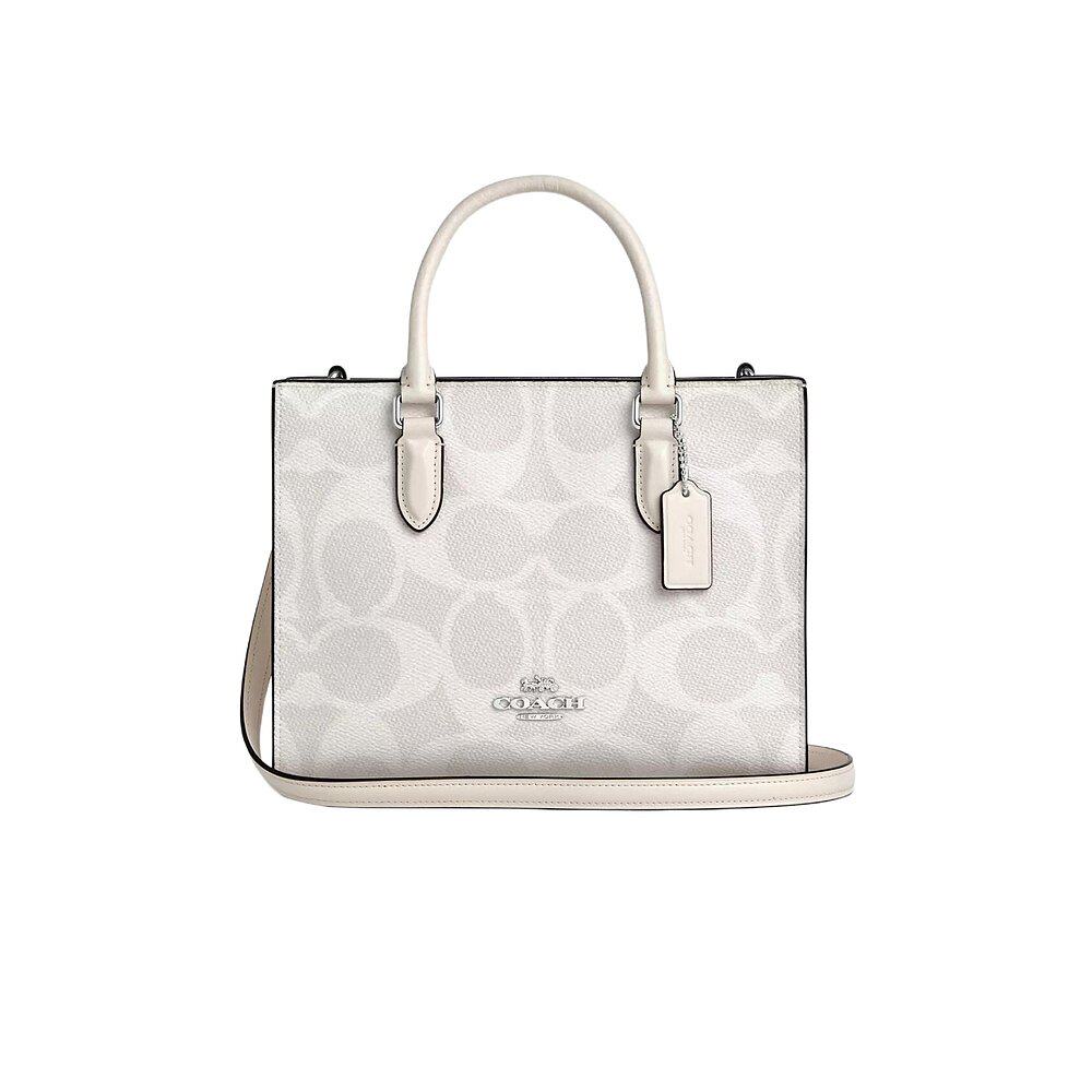 香港直邮COACH 女士斜挎包 CAL28SVXU5 SS2024 白色 Maggie 小号 - 图0