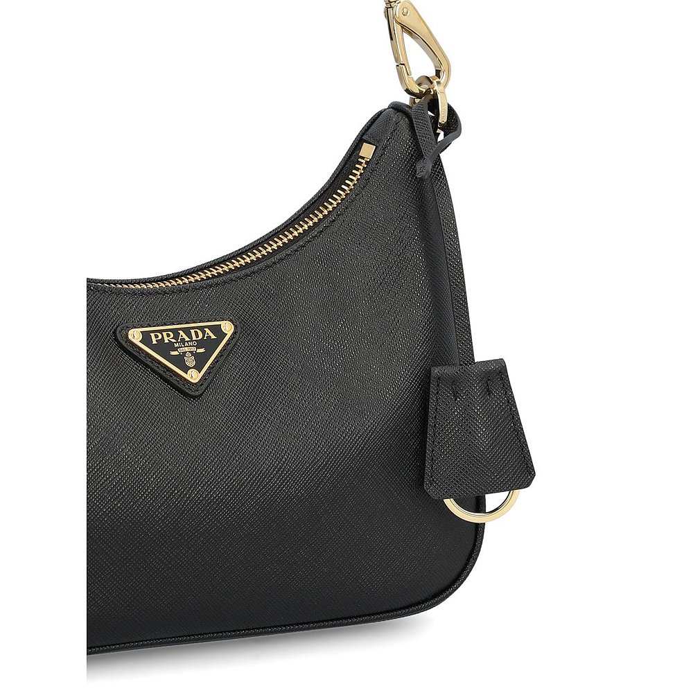 1h可退 香港直邮PRADA 女士单肩包 1BC204NZVF0632AI25 AW2025 黑 - 图2