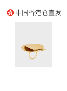 1h可退 香港直邮CELINE 女士戒指 461CB6BRA35OR AW2025 金色 徽