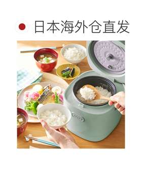 日本直邮Toffy K-RC3 电饭煲 3合 微电脑式 单人用 米色 浅蓝色