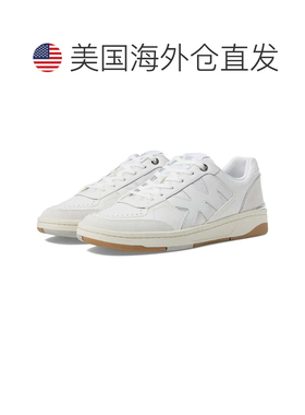 自营Women's Michael Kors Rebel Sneakers White Leather Lifest