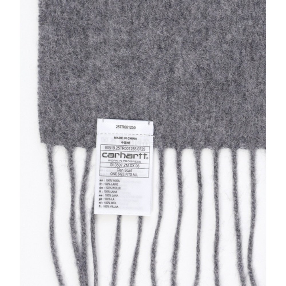 韩国直邮CARHARTT WIP男女羊毛流苏围巾百搭灰色（I013507 ZMXX）,淘宝优惠券,粉丝福利购,淘宝优惠卷