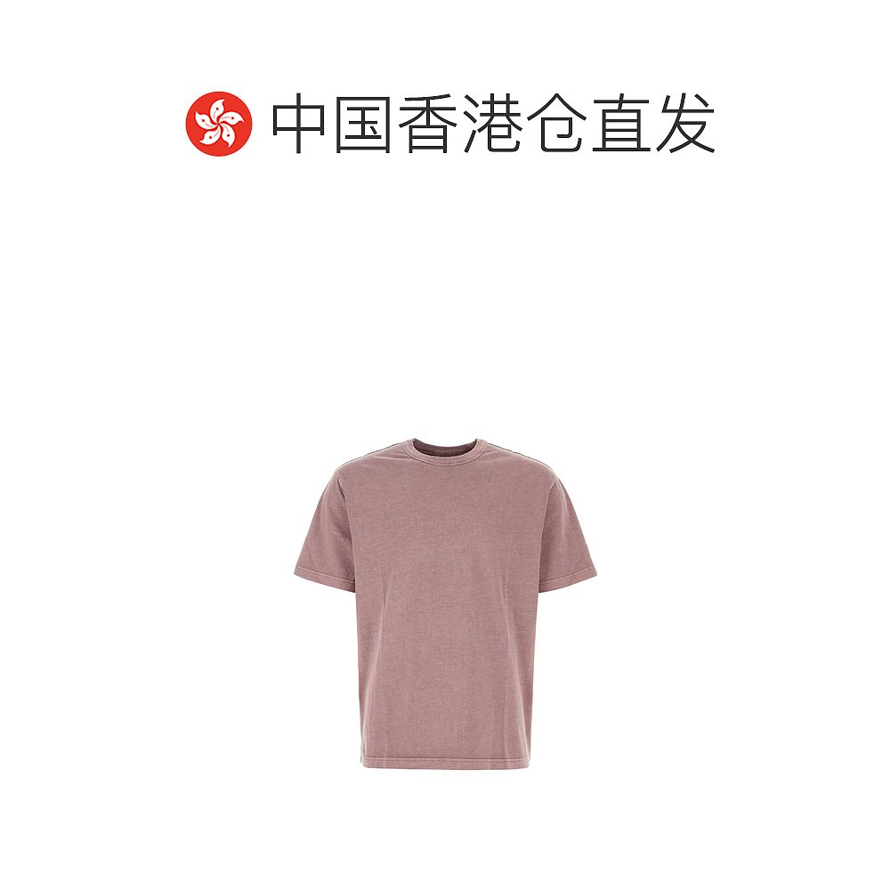 香港直邮潮奢 CARHARTT WIP 男士S/S Taos 仿古粉色棉质T恤 - 图1