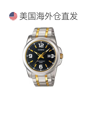 自营Casio Men’s Two Tone Black Dial Analog Watch - MTP-1314