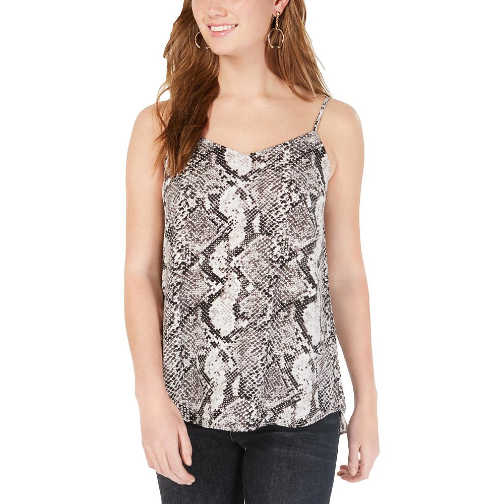 hippie roseJuniors Ditsy Chicks Womens V-Neck Tank Top - bla - 图2