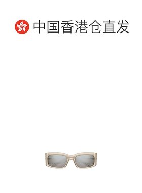 香港直邮BALENCIAGA 男士眼镜 BB0328S008 SS2025 灰色 矩形框太