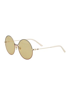 Gucci 圆框金属色太阳镜 GG0395S