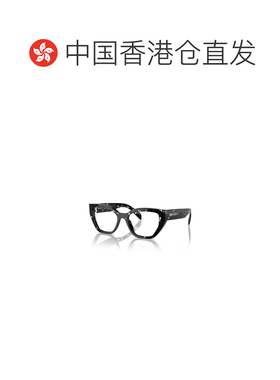香港直邮PRADA 女士眼镜 PRA16V15O1O1 SS2026 花色 徽标平光镜
