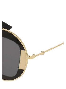 Gucci 圆框金属太阳镜 GG0105S