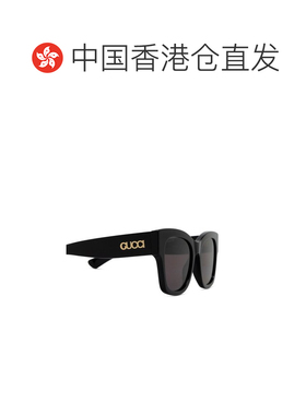 1h可退 香港直邮Gucci 古驰 女士 黑色 Butterfly Frame 太阳镜 G