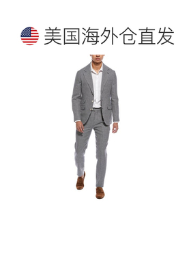 自营Brunello Cucinelli Linen Two-Piece Men's Suit - blue 美