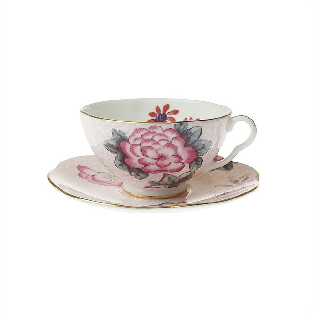 【日本直邮】WEDGWOOD威基伍德杜鹃杯碟骨瓷茶杯下午茶杯碟欧式
