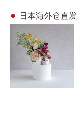 日本直邮TAMAKI 花基绫 白色 直径 9.5 x 高 26 cm T-910528