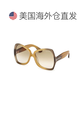自营Tom Ford Sunglasses Butterfly Full Rim, Dark Havana Fram