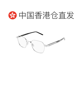 香港直邮SAINT LAURENT 男士眼镜 SL883002 SS2026 银色 全框平光