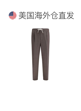自营Brunello Cucinelli Linen Casual Men's Pants - gray 美国