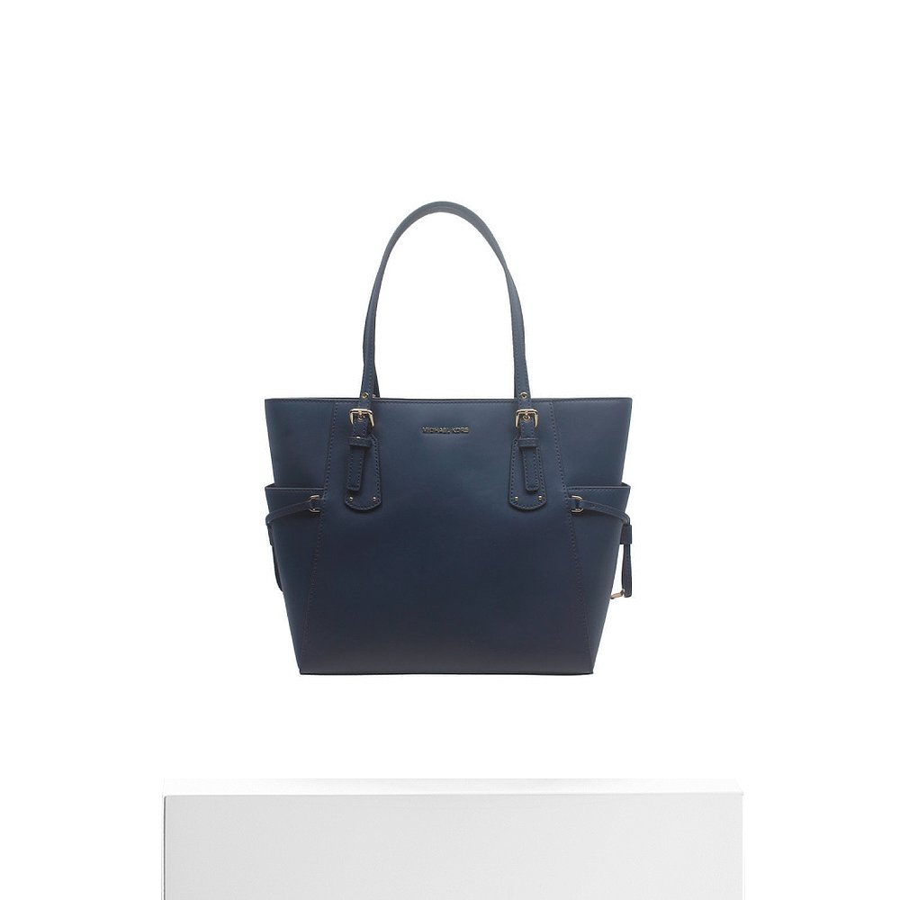 香港直邮MICHAEL KORS 深蓝色女士托特包 30H1GV6T2L-NAVY - 图3