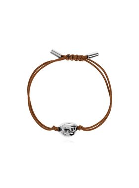 FENDI 男士手链手镯 7AJ971AMTZF1SCS AW2025 深棕色 Bracelet wi