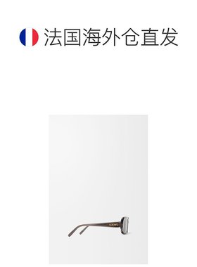 自营1h可退 欧洲直邮Loewe罗意威 女士灰色醋酸纤维矩形太阳镜