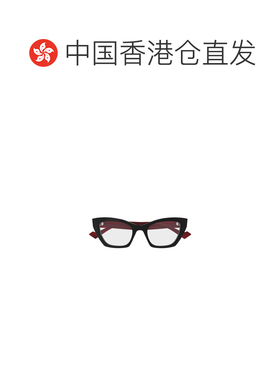 香港直邮GUCCI 女士眼镜 GG1334O004 AW2025 黑色 几何平光镜古驰