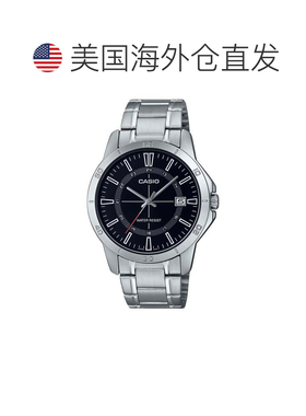自营Casio Men’s Black Dial Stainless Steel Bracelet Watch -