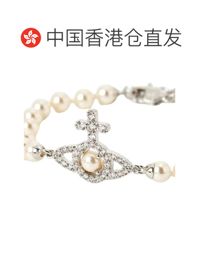 香港直邮西太后Olymplia pearl bracelet十字水晶土星团图案珍珠