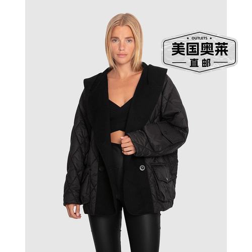 自营 belle & bloomOnly You绗缝实用夹克-黑色 美国奥莱直发 - 图0