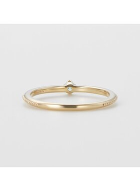 日潮 agete 阿卡朵 ＜5月生日石＞K10祖母绿尾戒