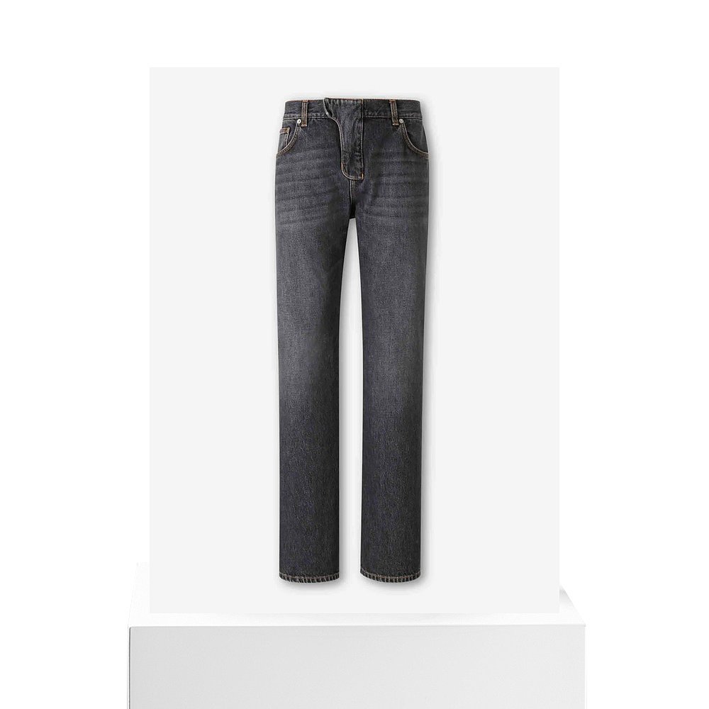 1h可退 香港直邮BALMAIN 男士牛仔裤 FH0MI100DF989CO9COGRISDENI - 图3