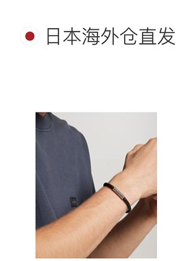 1h可退 日本直邮Calvin Klein 男女同款 编织设计 金属皮革手链 3