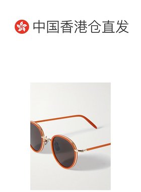 香港直邮Mr P. 男士 + Cubitts Gifford 圆框醋纤镀金太阳眼镜 MP