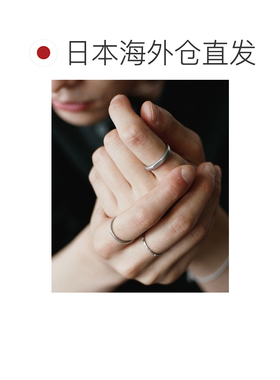 日本直邮WYM LIDNM 男士 细巧哑光三连叠戴戒指配饰 WYac117