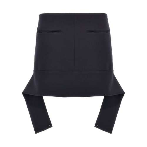 自营Courreges Women's Reversed Belt Mini Skirt - blue 美国奥 - 图0