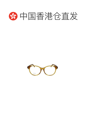 香港直邮CELINE 女士眼镜 CL50007F039 SS2021 黄色 徽标透明框平